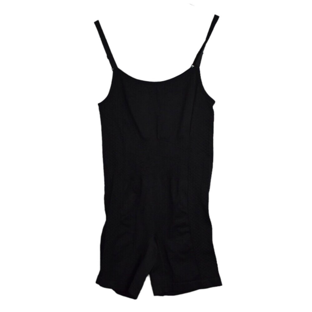 Flex Own It Shapwear 2X Womens Black Bodysuit One Piece Adjustable Stretch Plus